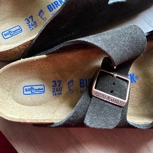 BRAND NEW Birkenstock Arizona sandals suede size 37